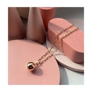 Ręcznie wykonana złota zawieszka BELLE