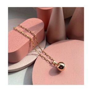 Ręcznie wykonana złota zawieszka BELLE