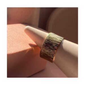 Złoty pierścionek STELLA