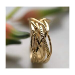 Złoty pierścionek PASSION