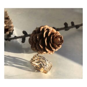 Złoty pierścionek PASSION